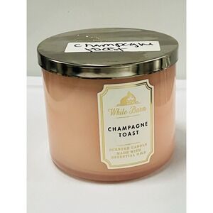 Bath and Body Works White Barn Champagne Toast 3 Wick Candle 14.5 Ounce
